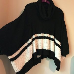 COWL NECK PANCHO SWEATER